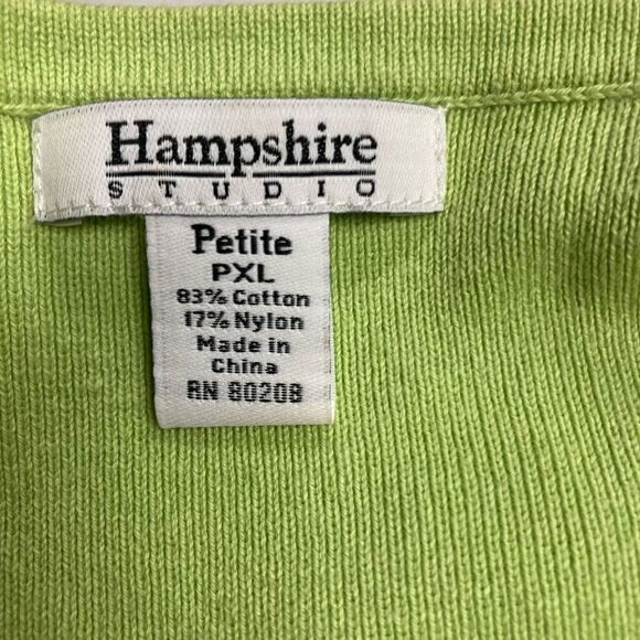 HAMPSHIRE STUDIO Women’s Green Sweater Shrug Cardigan Size XL‎ - Picture 6 of 12